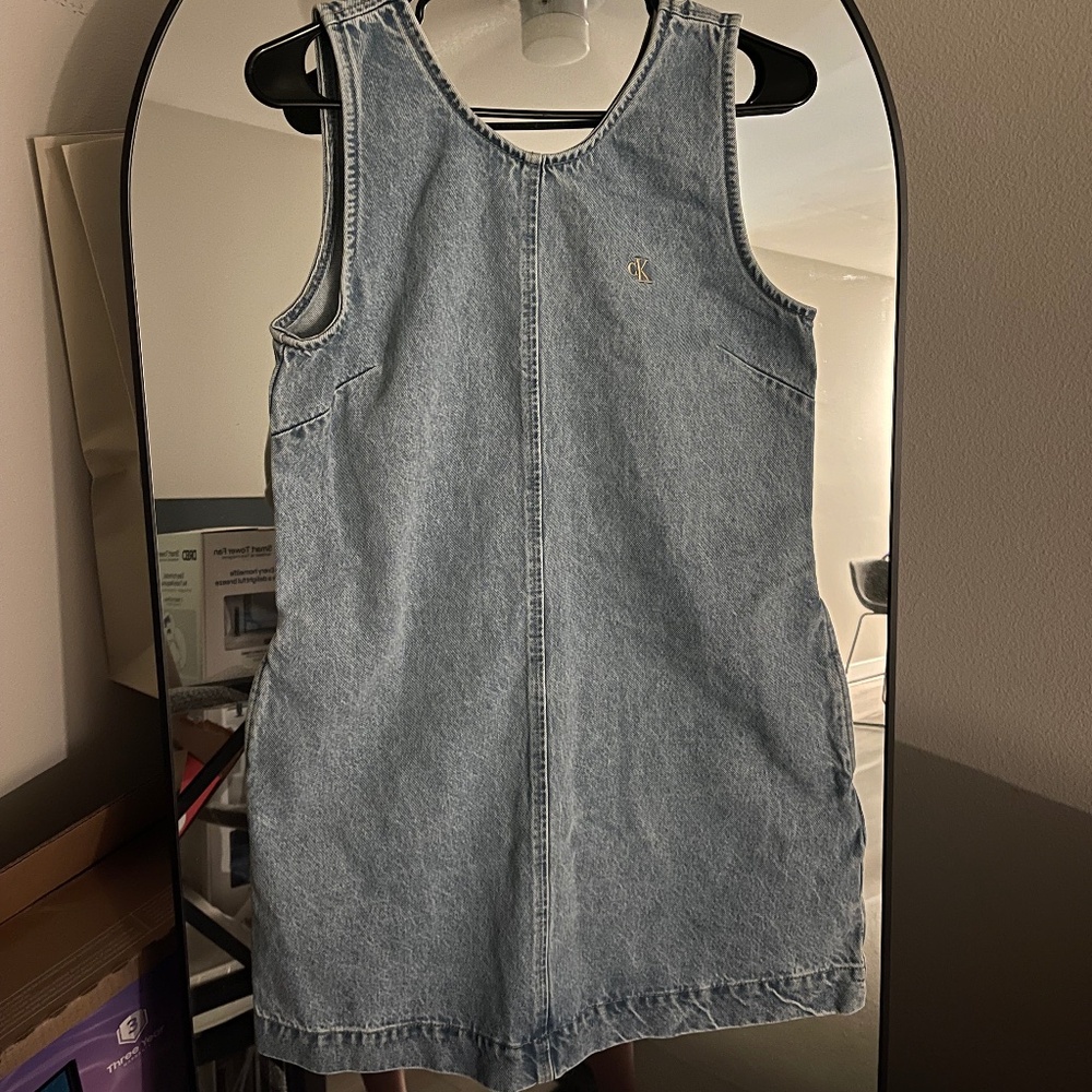 Brand New Calvin Klein Denim Sleeveless Dress